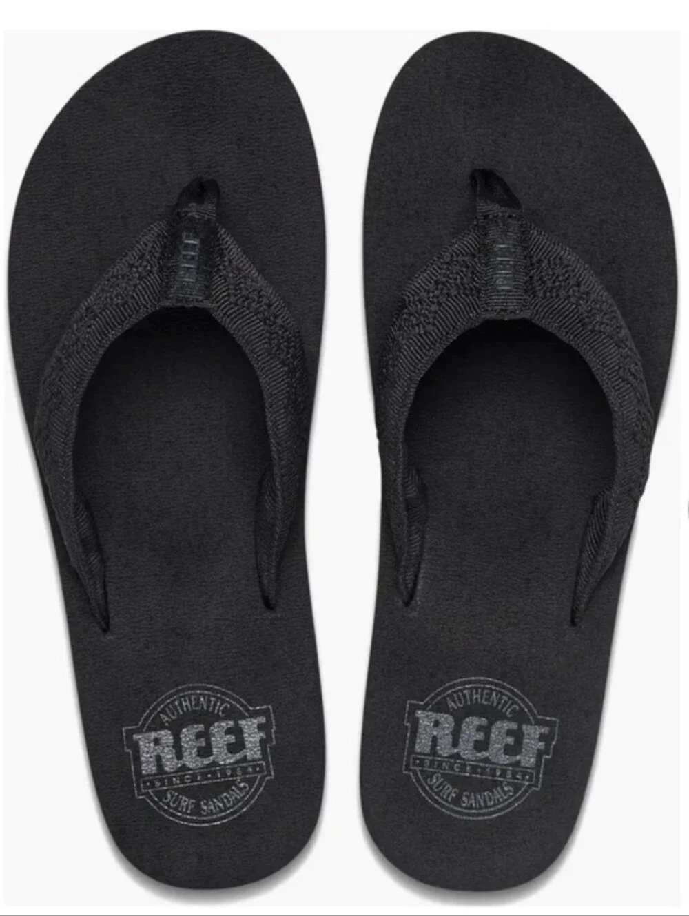 Reef Sandy Black Platform Flip Flop Sandals 2.5 Inch